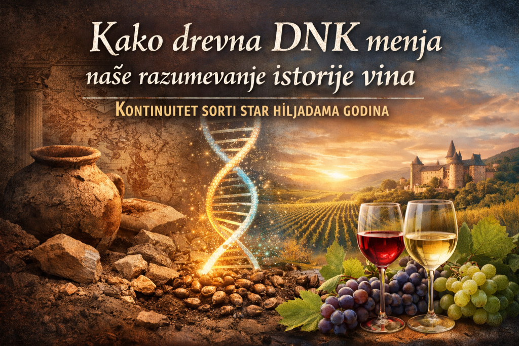 Kako drevna DNK menja razumevanje istorije vina: kontinuitet sorti star hiljadama godina Dokaz da • Balkan nije bio periferija, već jedan od ključnih izvora genetske raznolikosti vinove loze